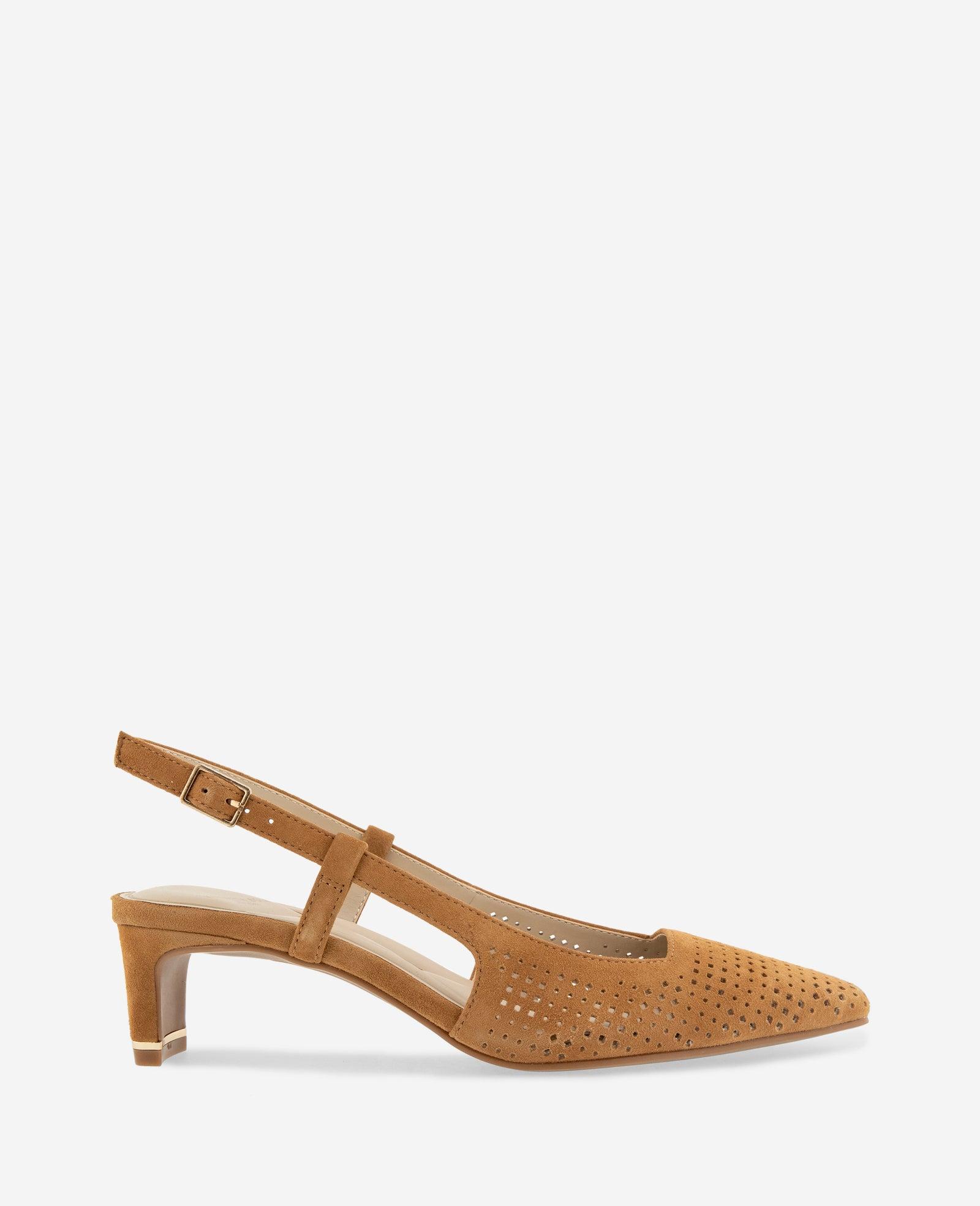 Kenneth Cole | Marbella Perforated Suede Slingback Heel by KENNETH COLE