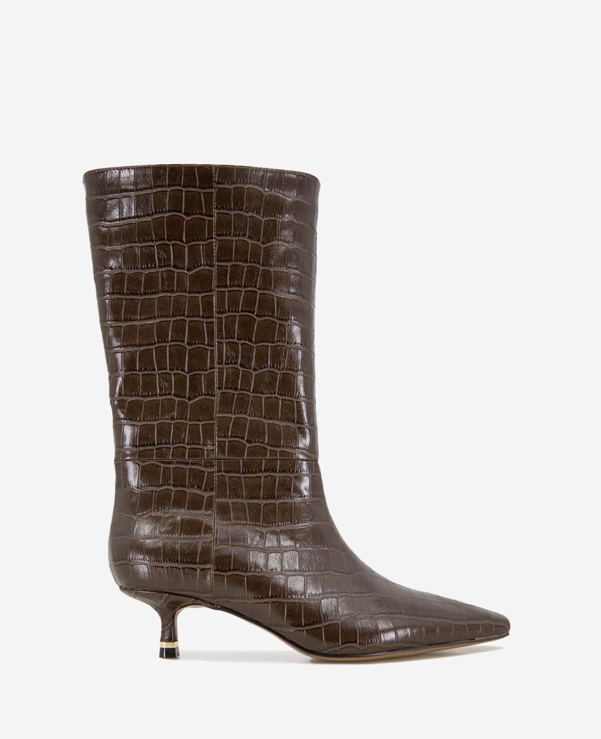 Kenneth Cole | Meryl Leather Croco Bootie by KENNETH COLE