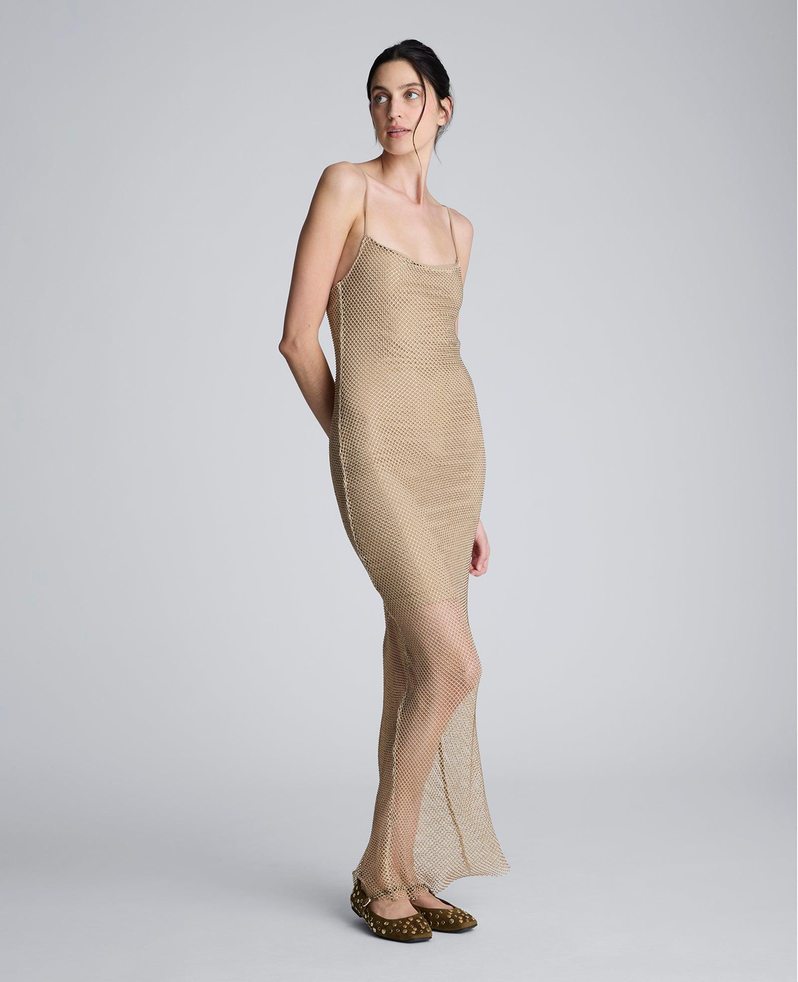 Kenneth Cole | Metallic Slip Maxi Dress by KENNETH COLE