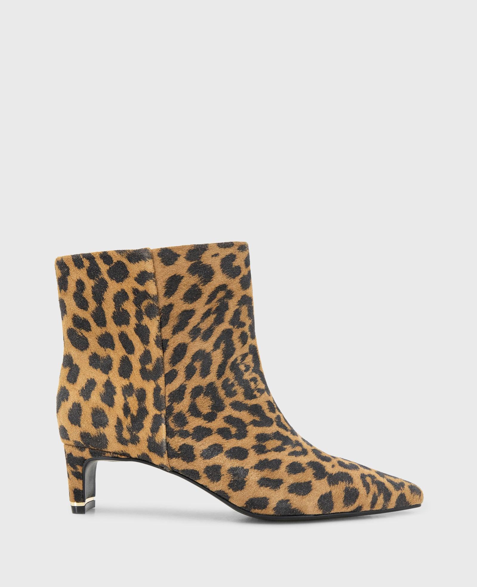 Kenneth Cole | Miranda Suede Leopard Heel Bootie by KENNETH COLE