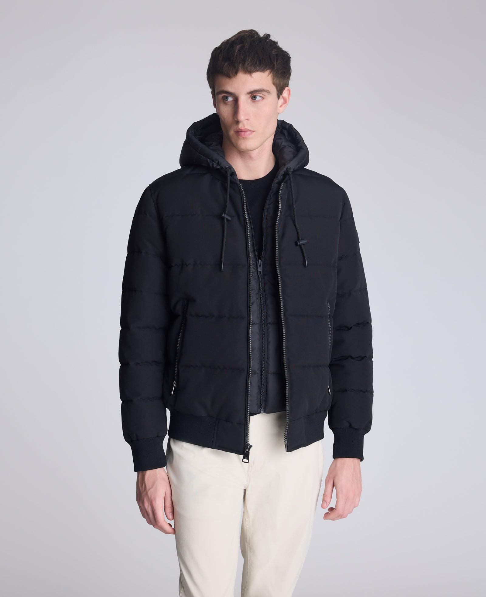Kenneth Cole | Oxford Hood Bomber Jacket by KENNETH COLE