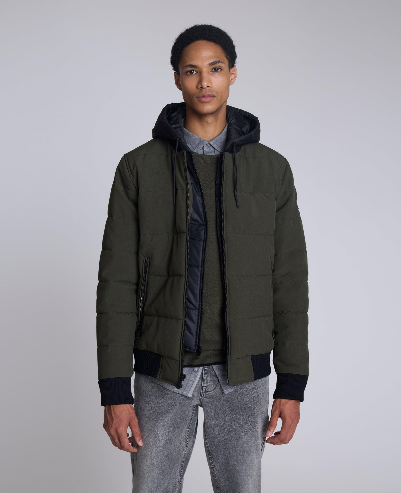 Kenneth Cole | Oxford Hood Bomber Jacket by KENNETH COLE