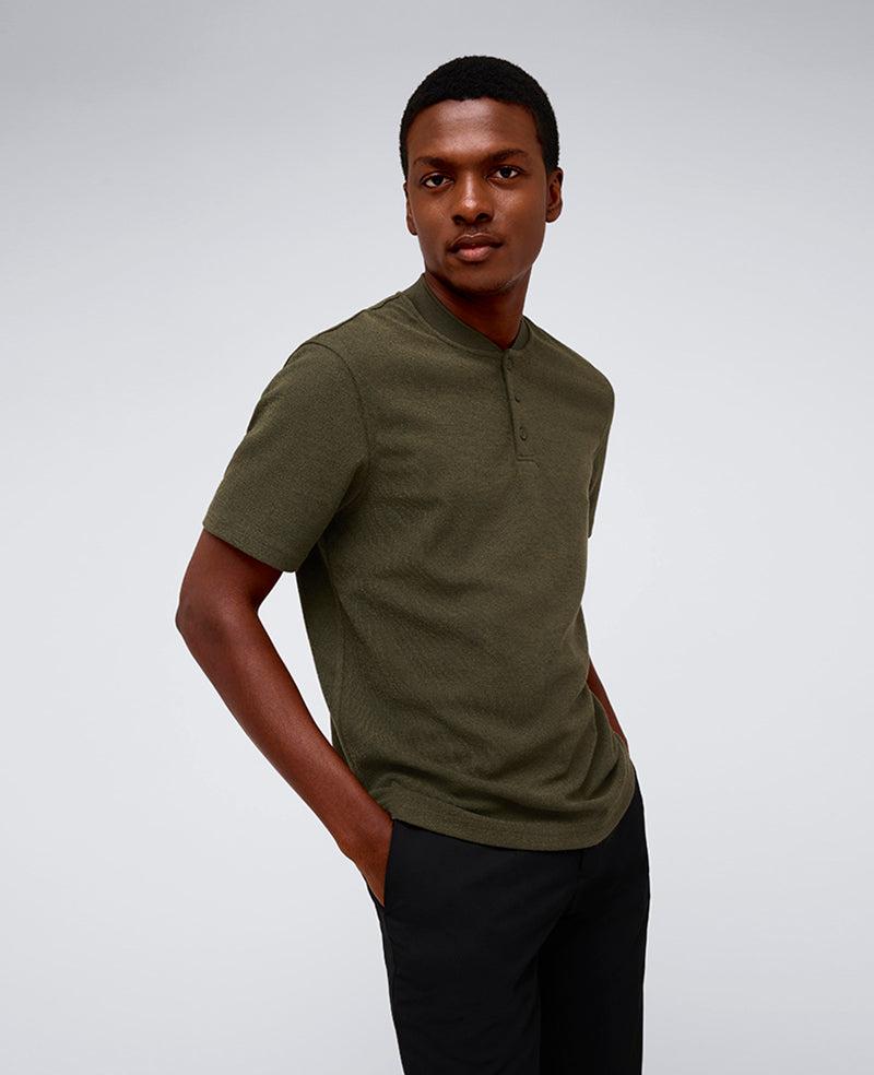 Kenneth Cole | Performance Band-Collar Henley by KENNETH COLE