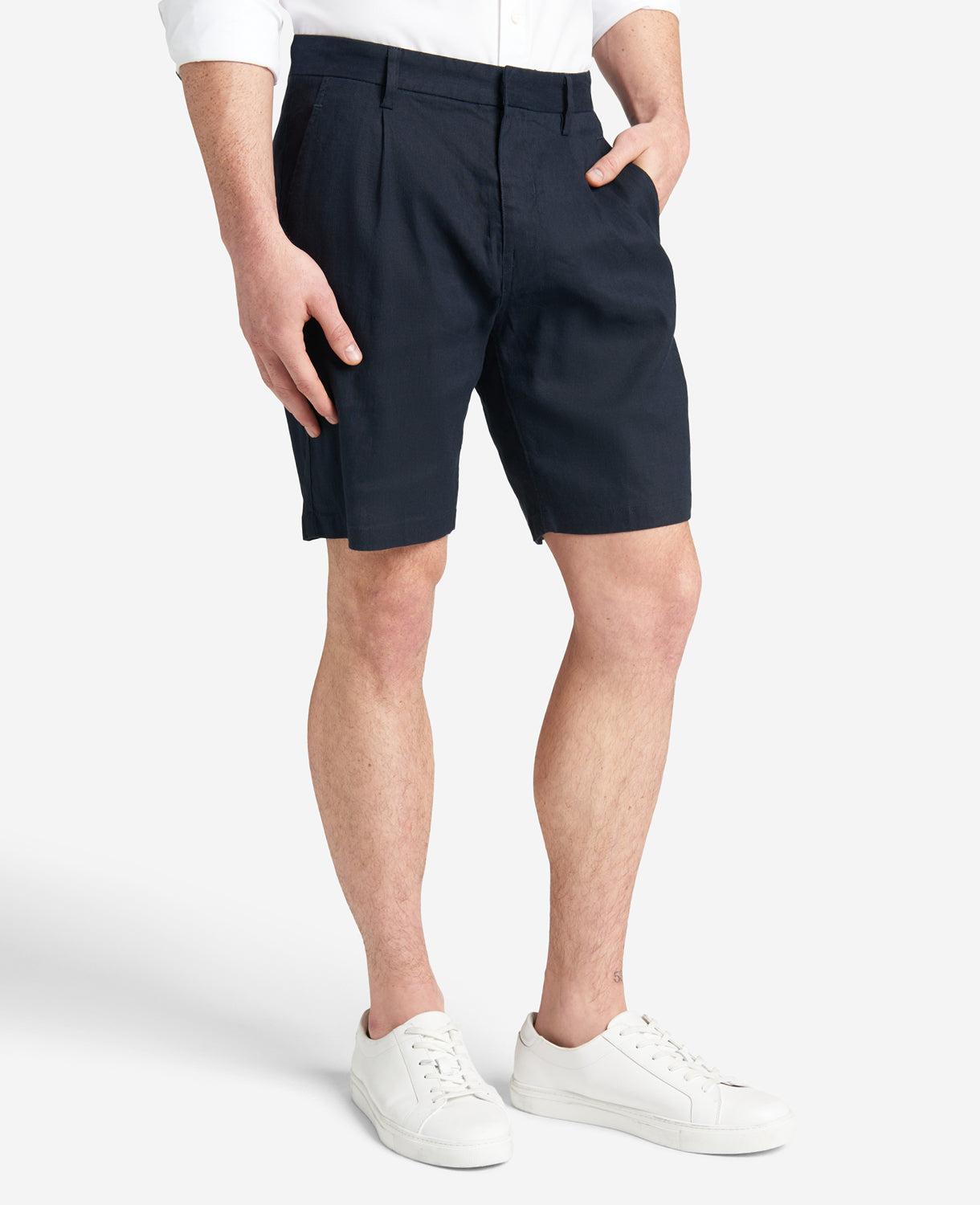Kenneth Cole | Performance Pleated Linen Short by KENNETH COLE