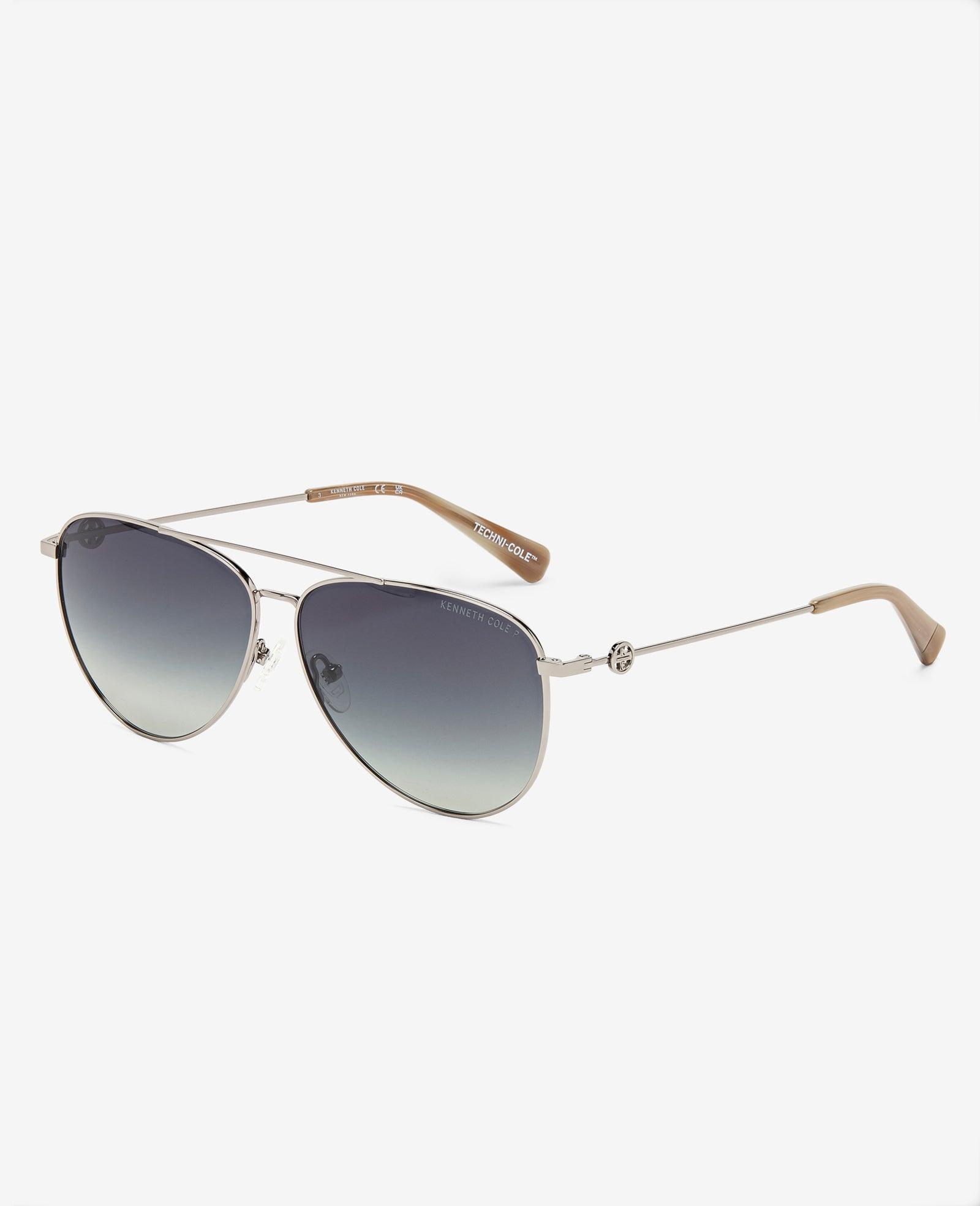 Kenneth Cole | Pilot Titanium Aviator Sunglasses by KENNETH COLE