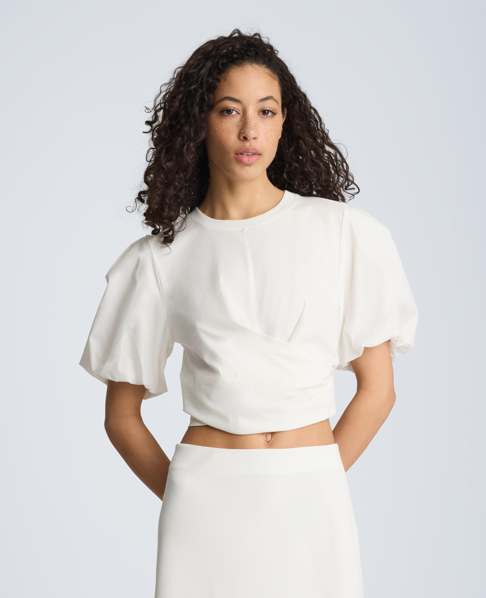Kenneth Cole | Puff Sleeve Wrap Tee by KENNETH COLE