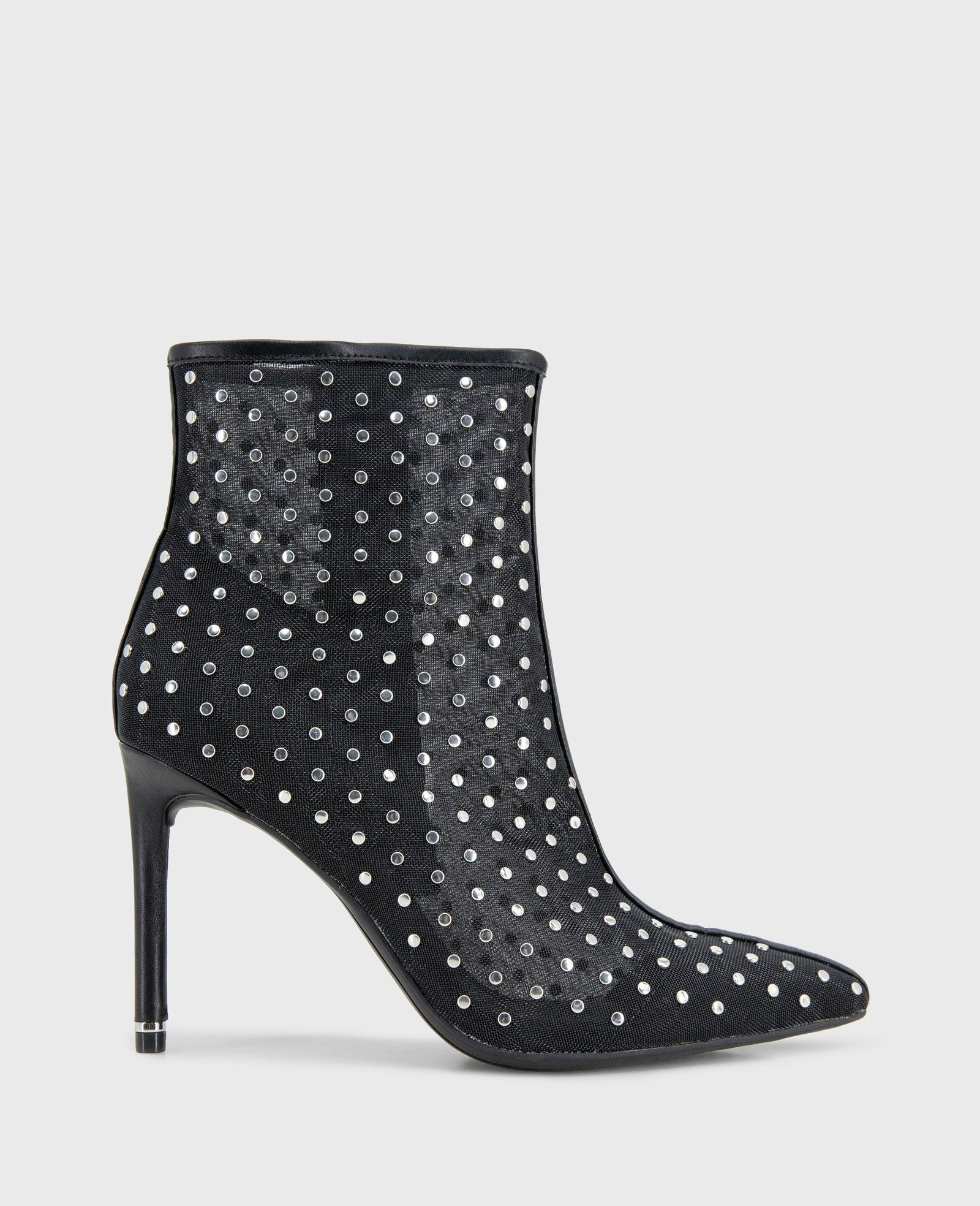 Kenneth Cole | Quincy Mesh Micro Stud Heel Ankle Bootie by KENNETH COLE