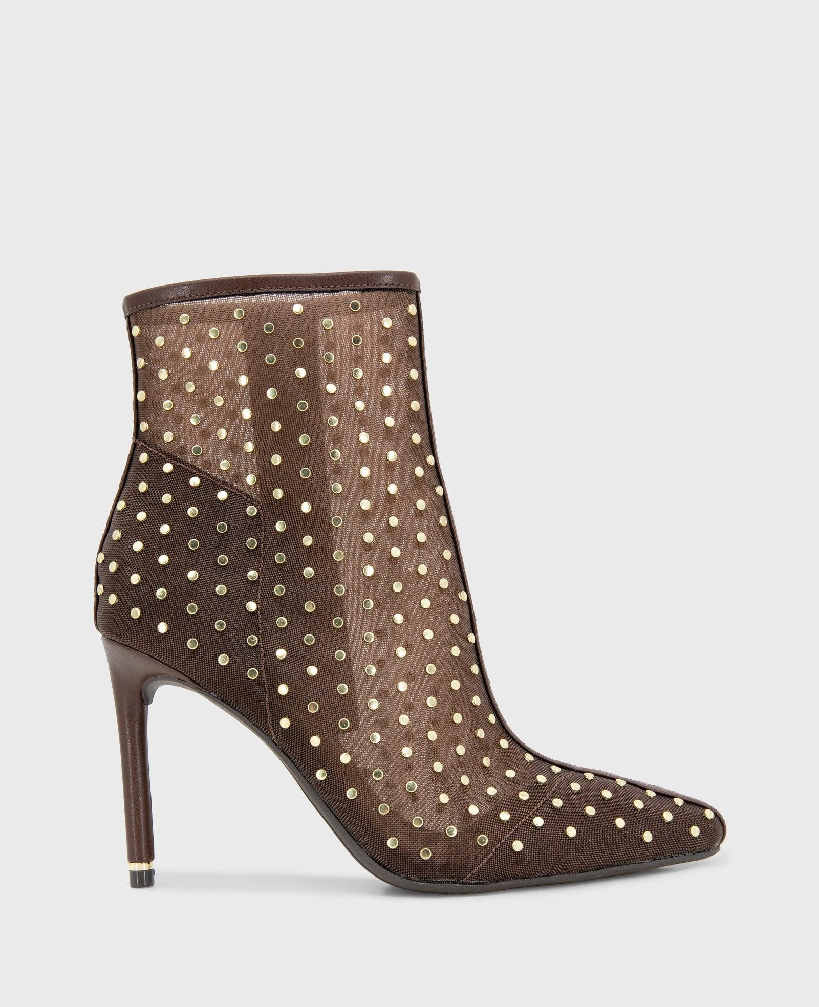 Kenneth Cole | Quincy Mesh Micro Stud Heel Ankle Bootie by KENNETH COLE