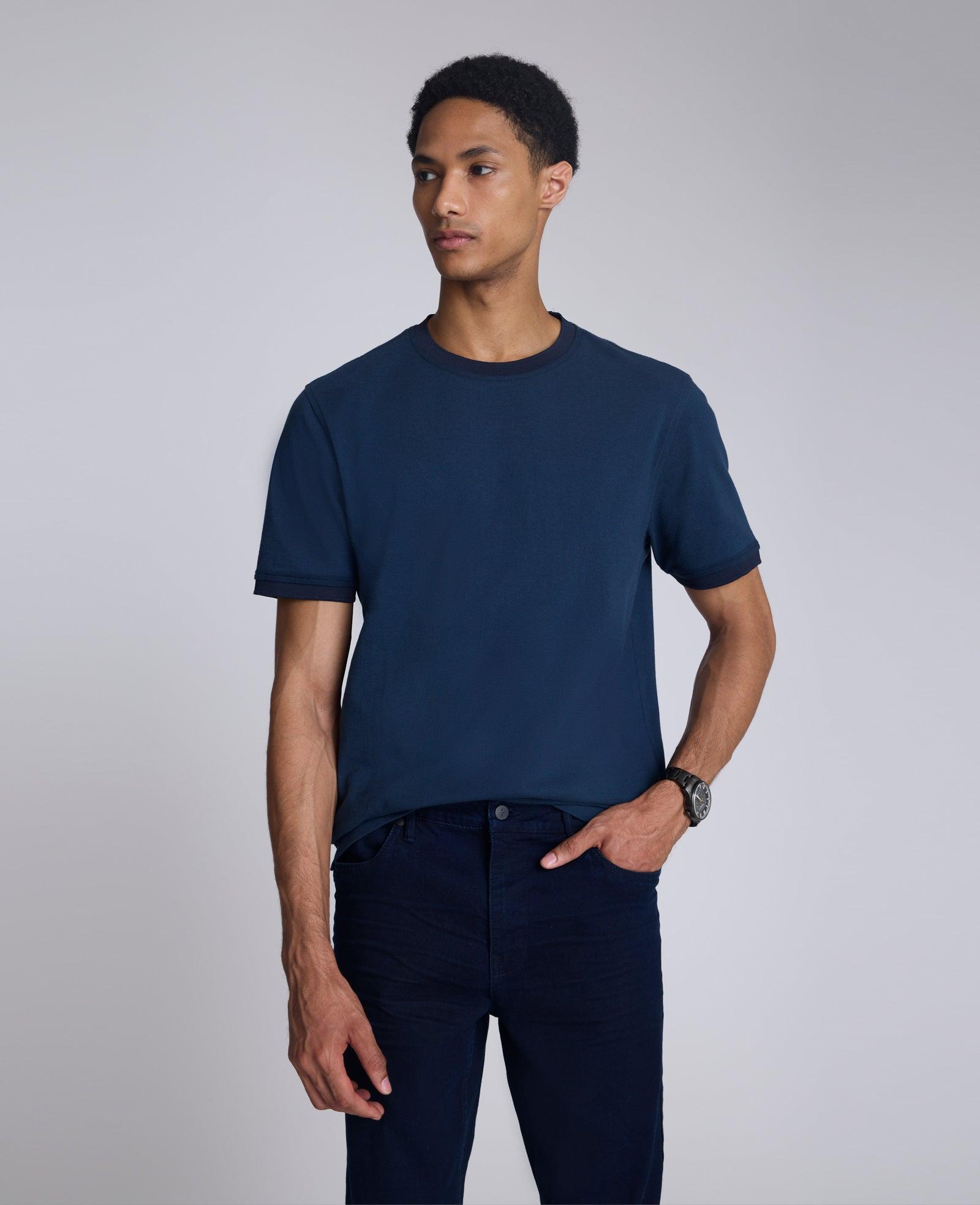 Kenneth Cole | Ribbed Crewneck Tee by KENNETH COLE