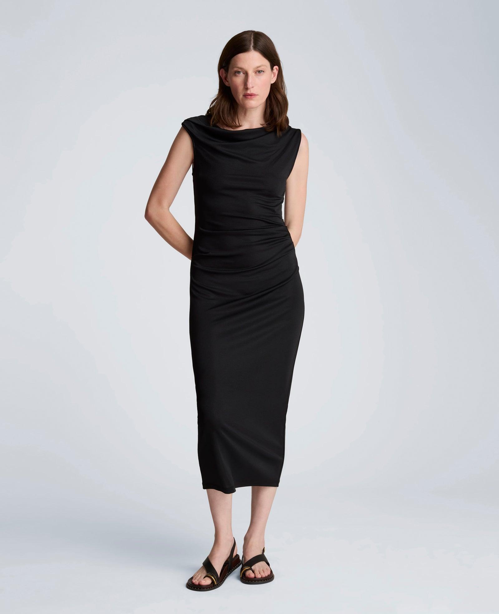 Kenneth Cole | Ruched Waist Midi Off-The-Shoulder Dress by KENNETH COLE