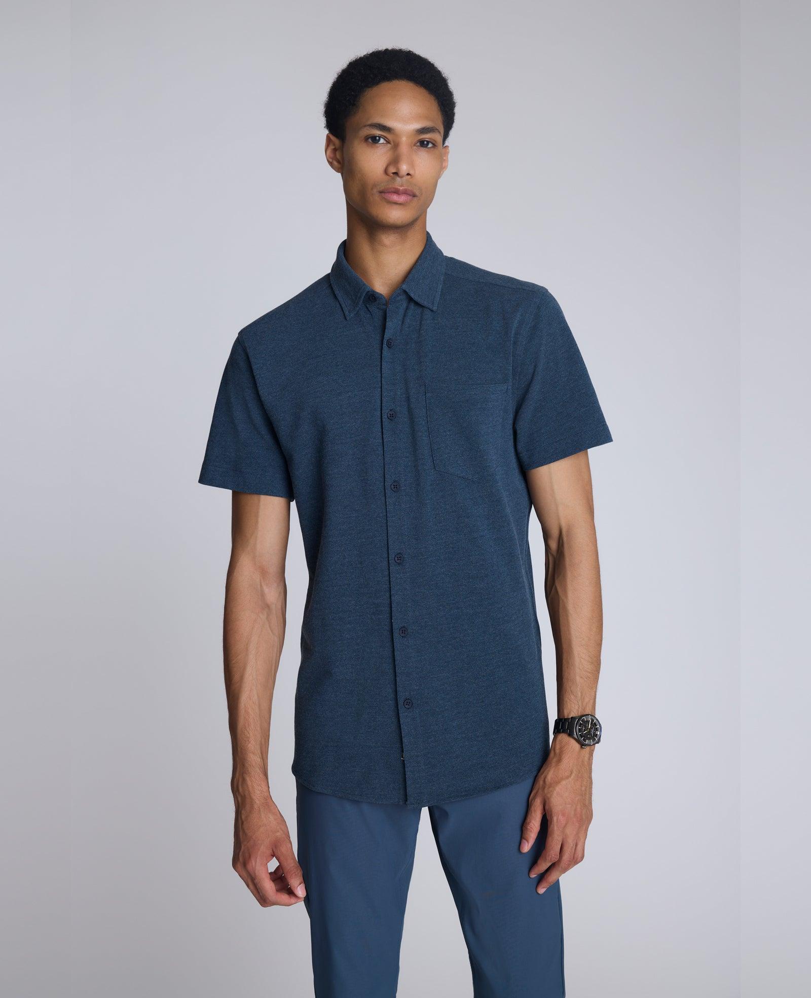 Kenneth Cole | Short Sleeve Sportshirt With Chest Pocket by KENNETH COLE