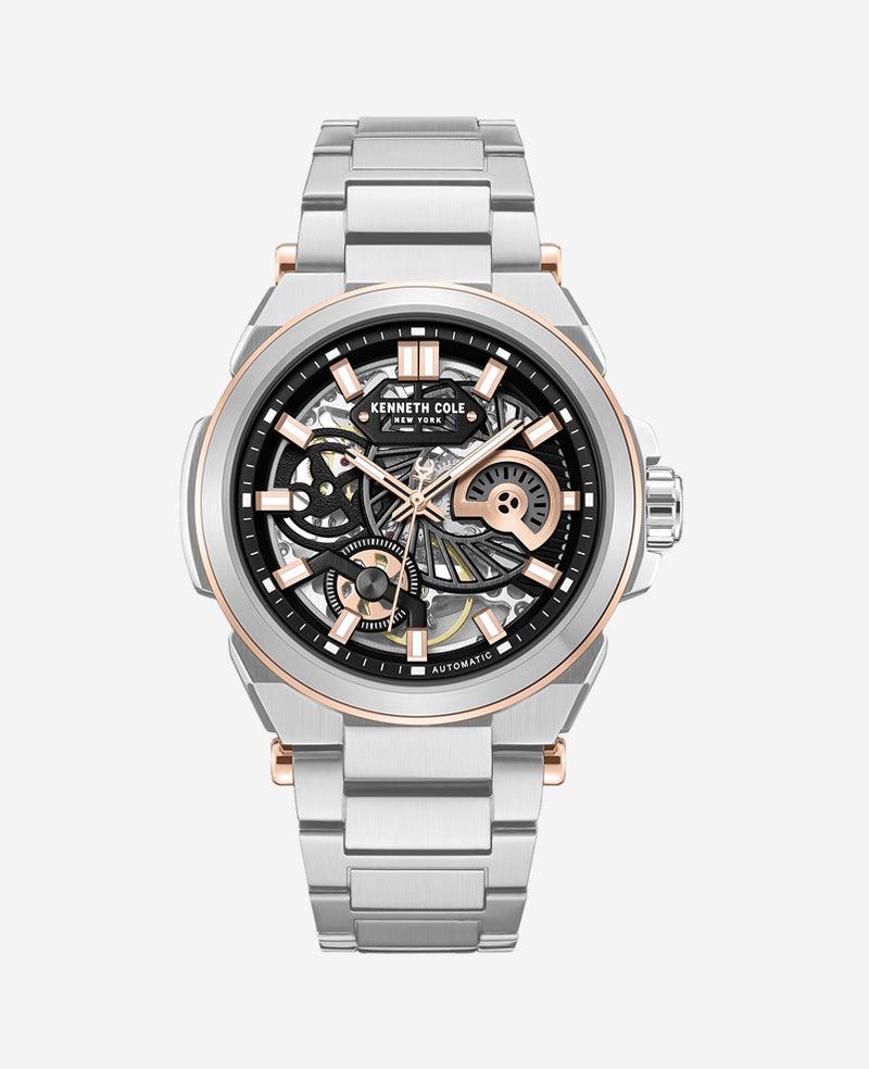 Kenneth Cole | Skeleton Automatic Bracelet Watch by KENNETH COLE