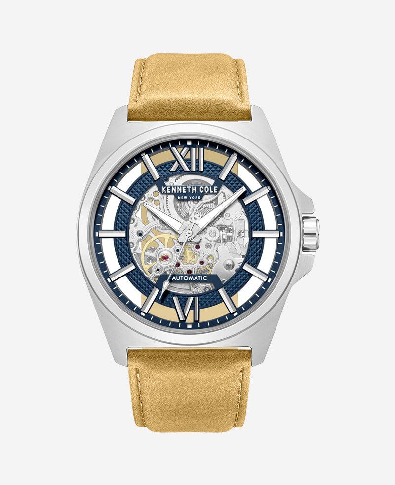 Kenneth Cole | Skeleton Automatic Strap Watch by KENNETH COLE