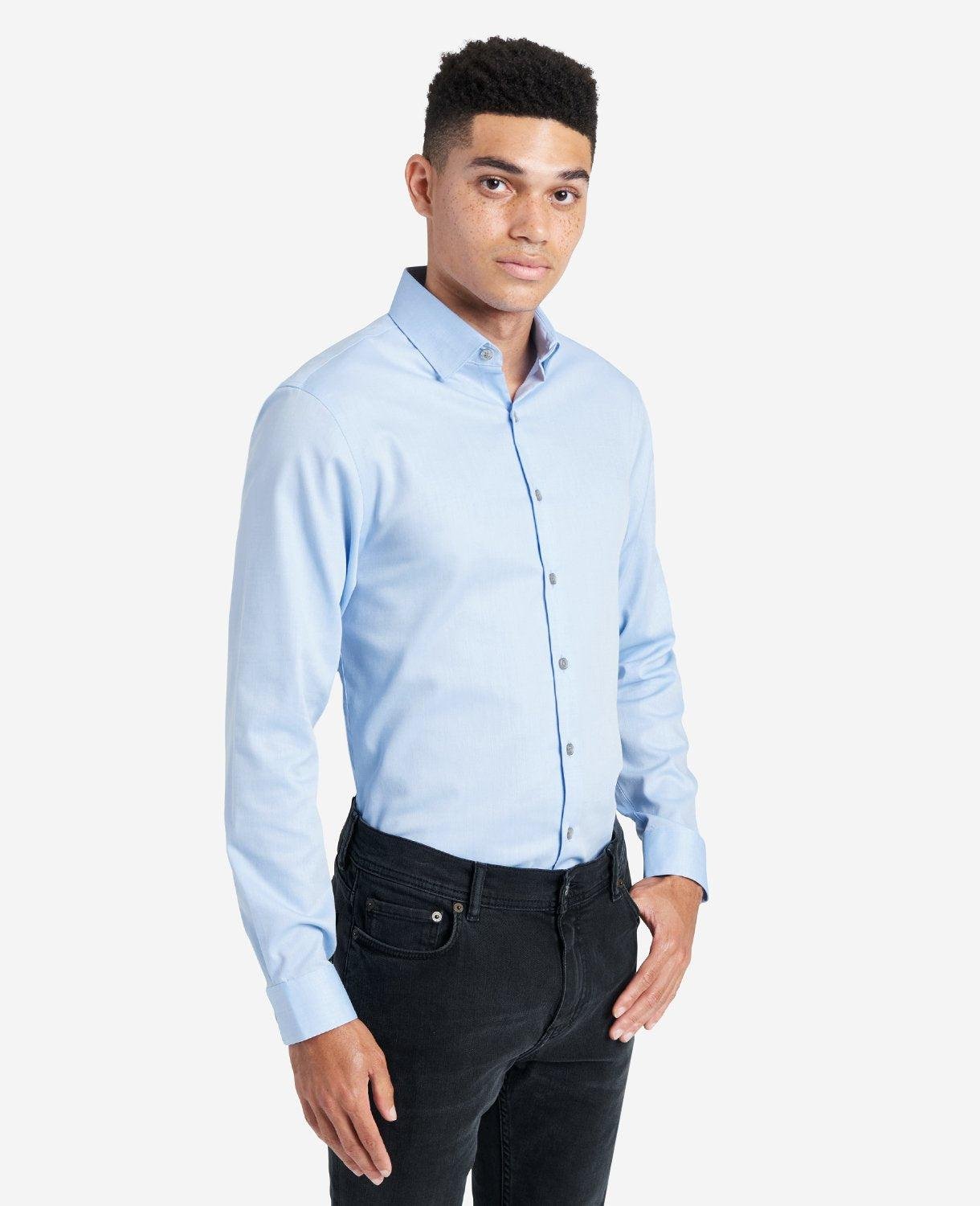 Kenneth Cole | Slim-Fit Button-Down Stretch Dress Shirt With Tek Fit by KENNETH COLE