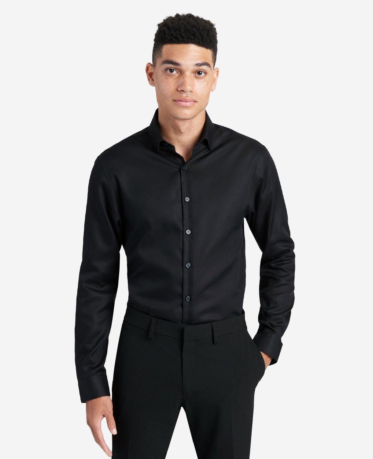 Kenneth Cole | Slim-Fit Button-Down Stretch Dress Shirt With Tek Fit by KENNETH COLE