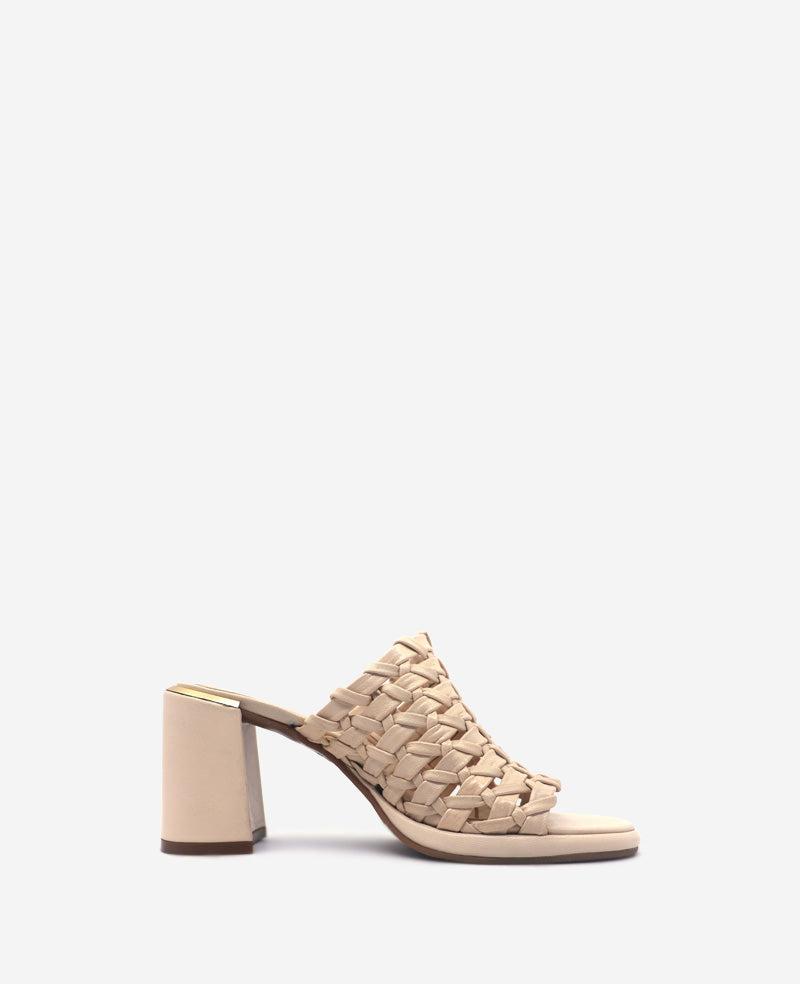 Kenneth Cole | Solara Leather Woven Heel Sandal by KENNETH COLE Kenneth Cole | Solara Leather Woven Heel Sandal by KENNETH COLE