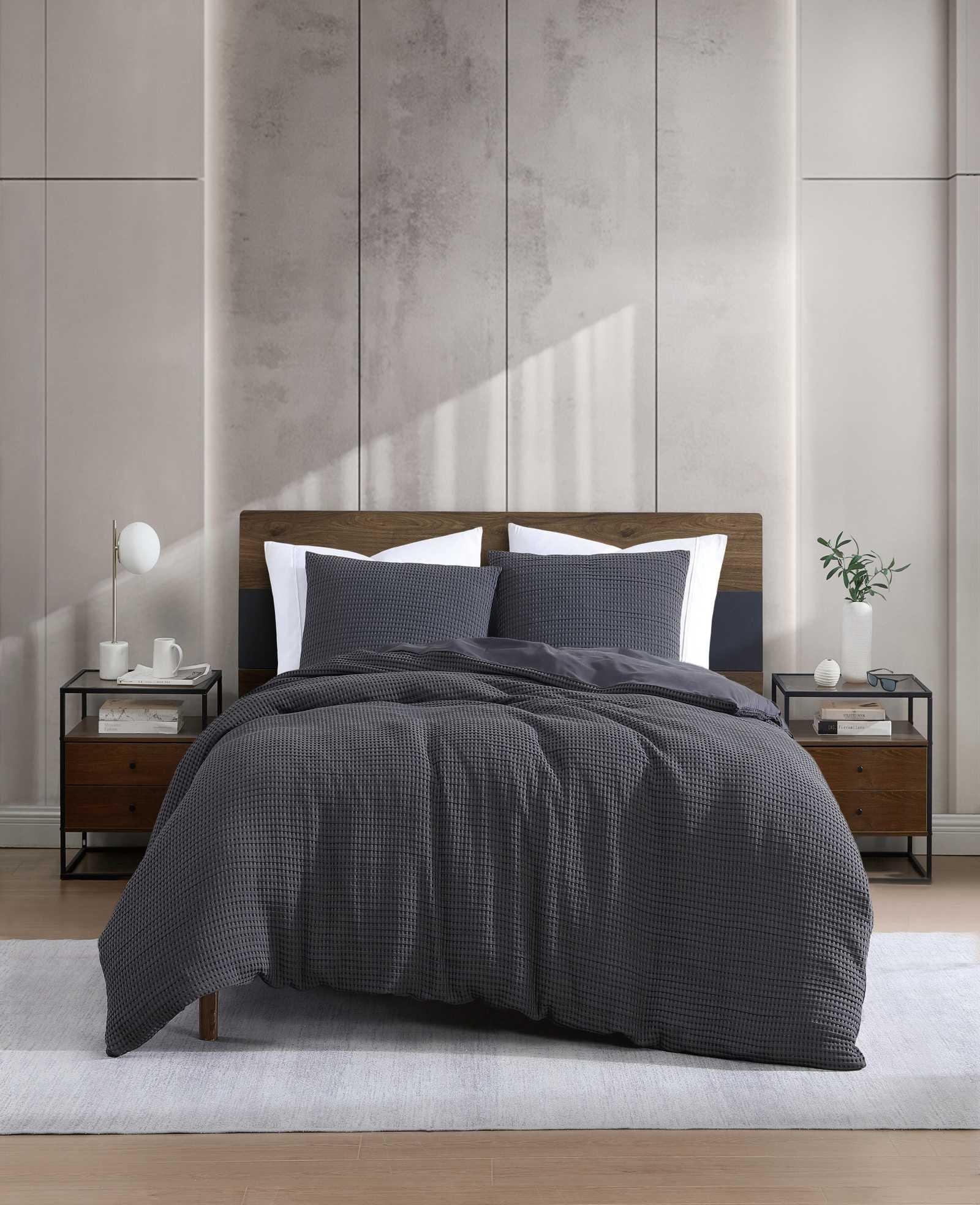 Kenneth Cole | Solid Waffle Duvet Set by KENNETH COLE