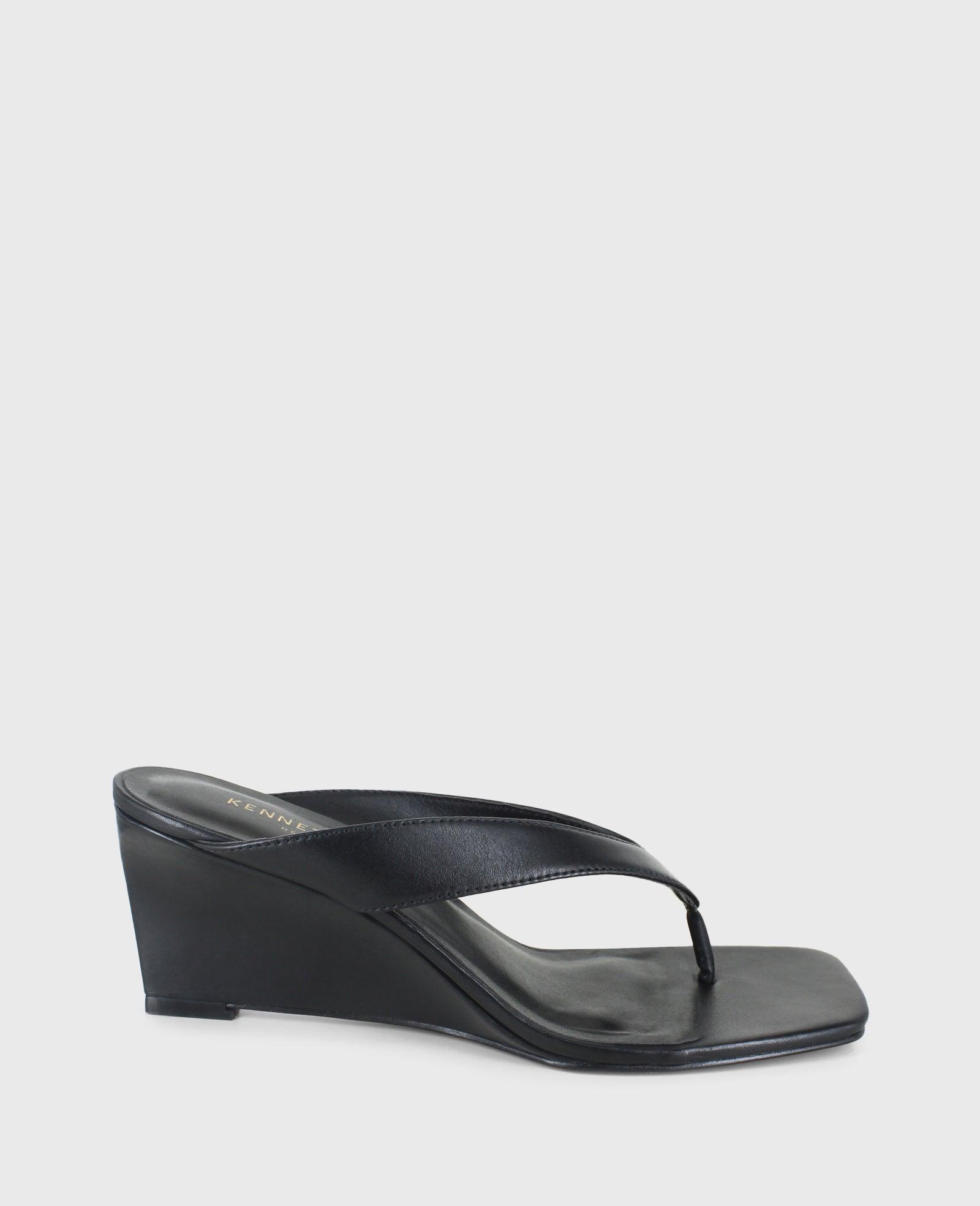 Kenneth Cole | Susannah Leather Thong Wedge Sandal by KENNETH COLE Kenneth Cole | Susannah Leather Thong Wedge Sandal by KENNETH COLE