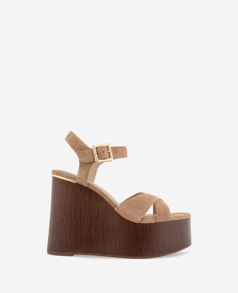 Kenneth Cole | Taelyn Suede Platform Wedge Sandal by KENNETH COLE