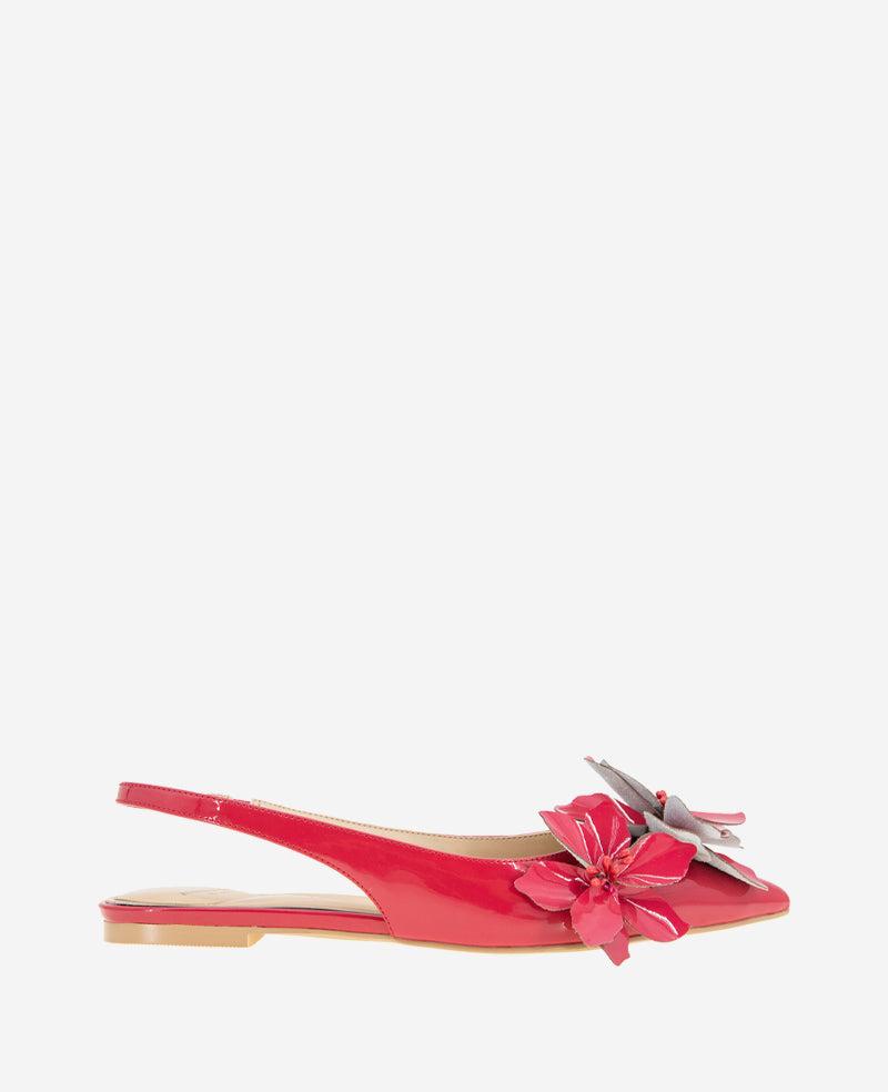 Kenneth Cole | Tayla Patent Floral Appliqué Slingback by KENNETH COLE Kenneth Cole | Tayla Patent Floral Appliqué Slingback by KENNETH COLE