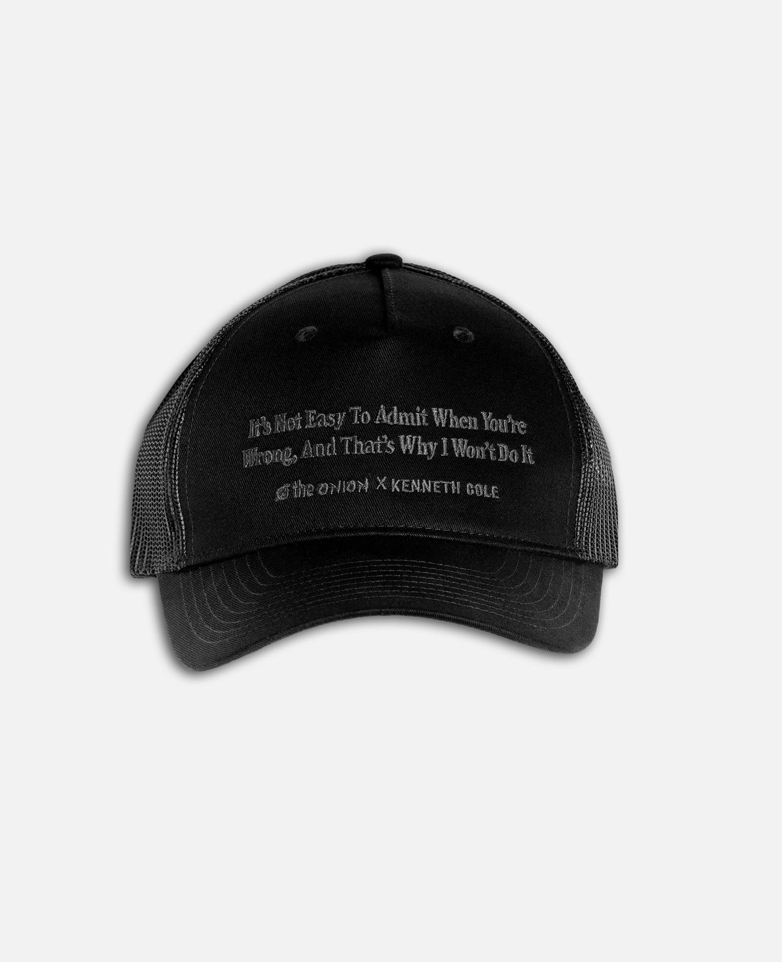 Kenneth Cole | The Onion Admit You're Wrong Unisex Trucker Hat by KENNETH COLE