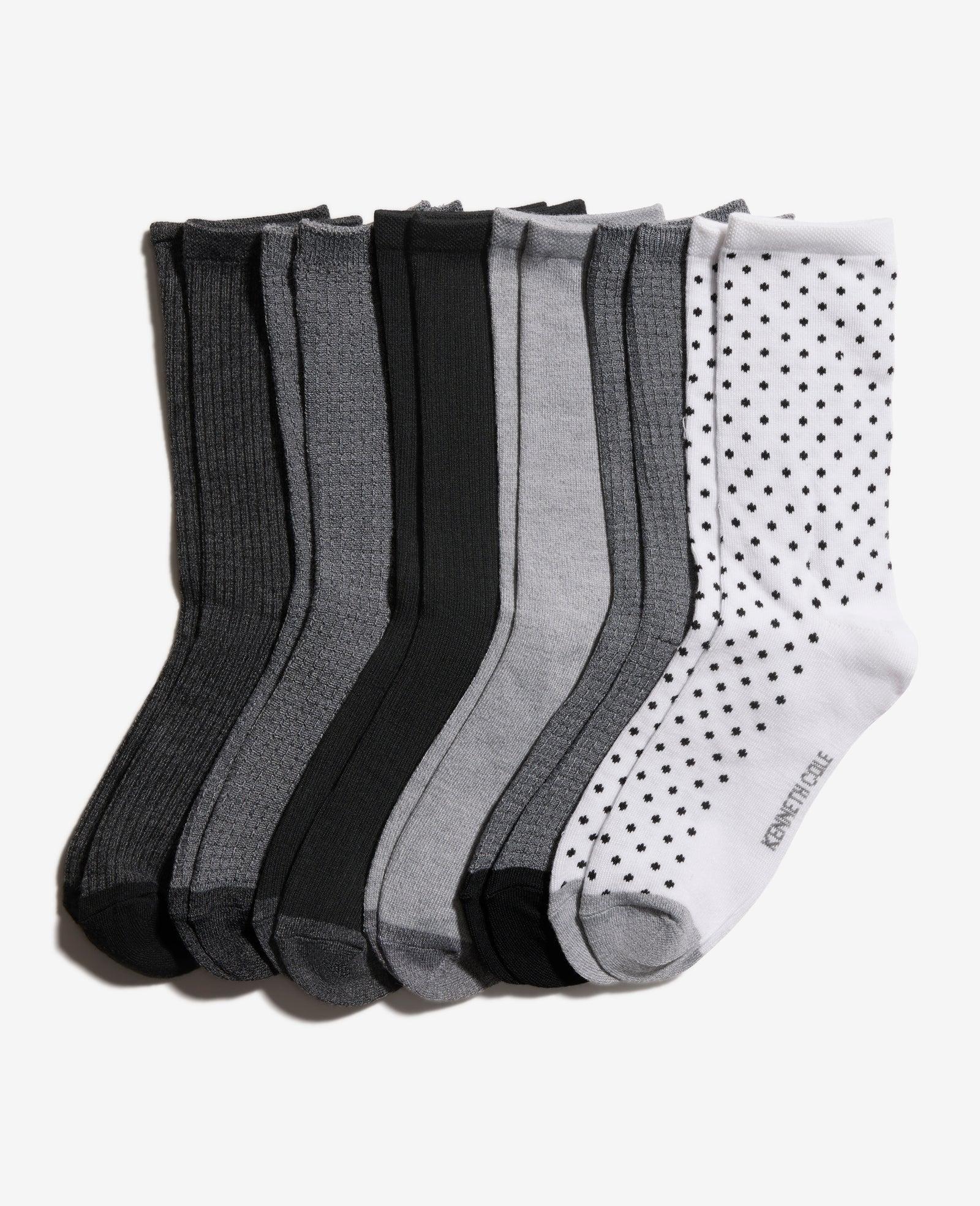 Kenneth Cole | Tiny Dot Crew Socks 6-Pack by KENNETH COLE Kenneth Cole | Tiny Dot Crew Socks 6-Pack by KENNETH COLE