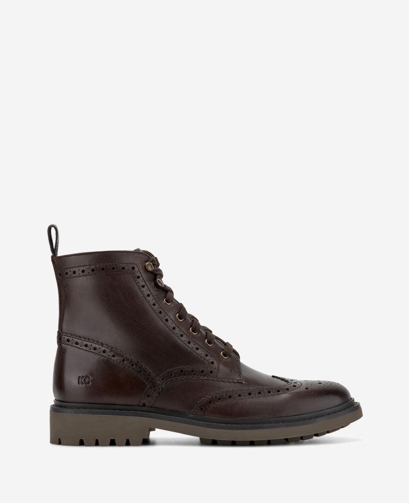 Kenneth Cole | Todd Wingtip Lace Up Lug Sole Boot by KENNETH COLE