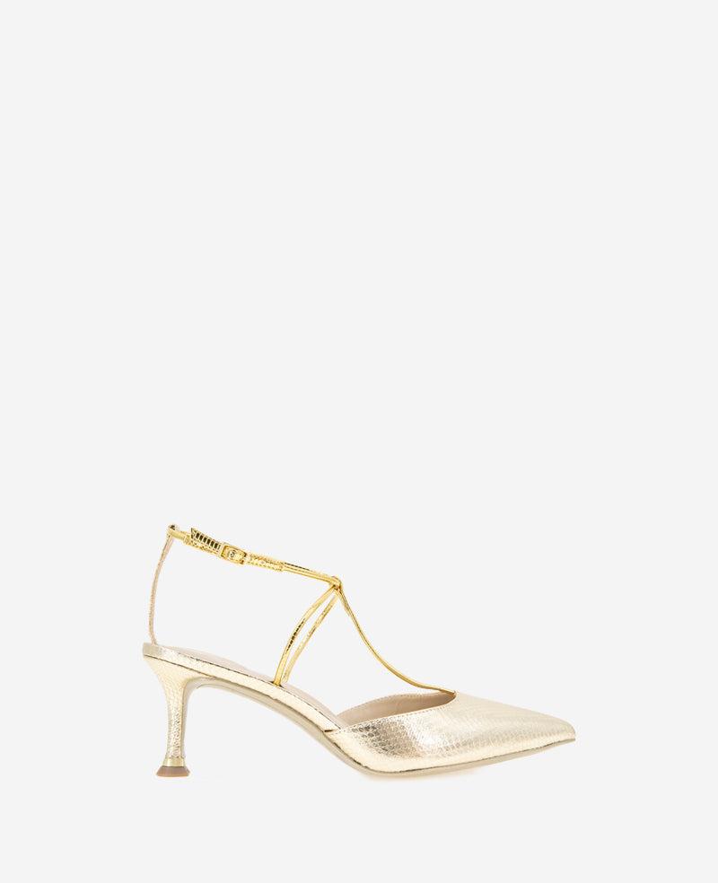 Kenneth Cole | Umi T-Strap Metallic Heel by KENNETH COLE