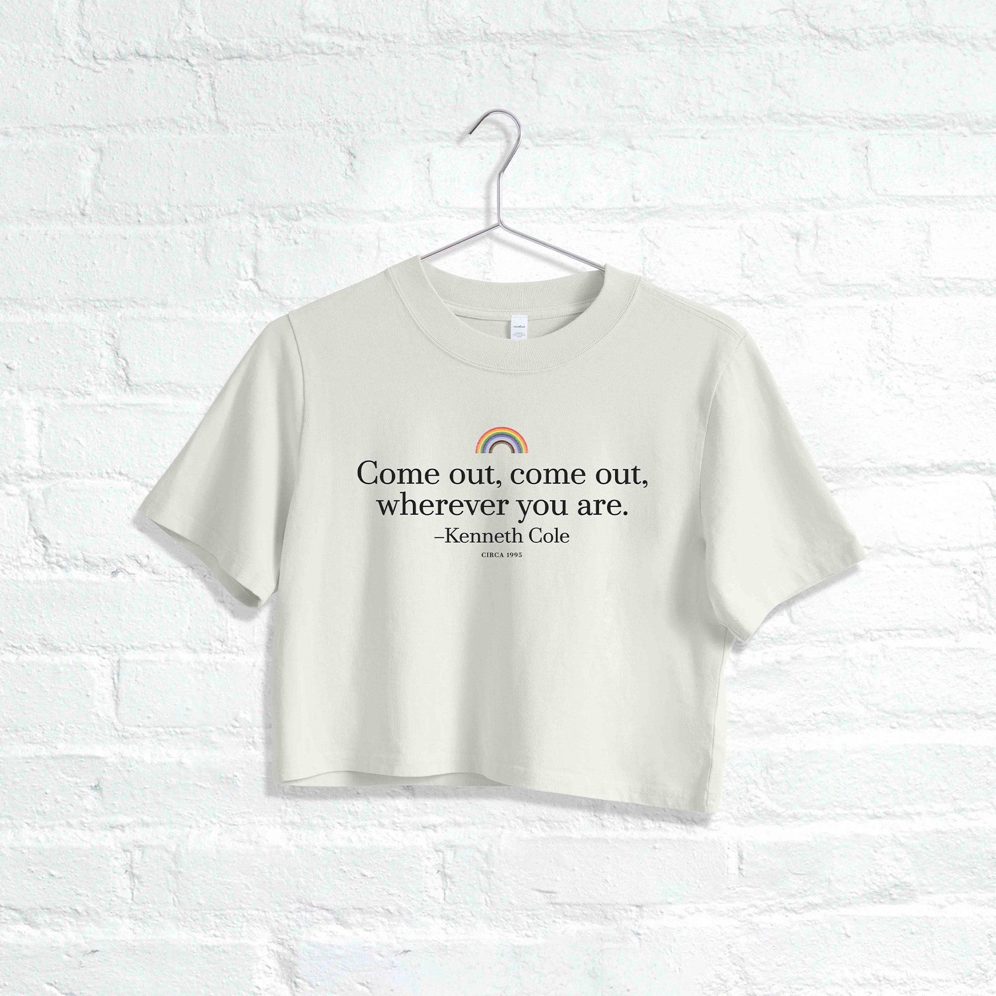 Kenneth Cole | Women's Come Out Cropped Tee by KENNETH COLE