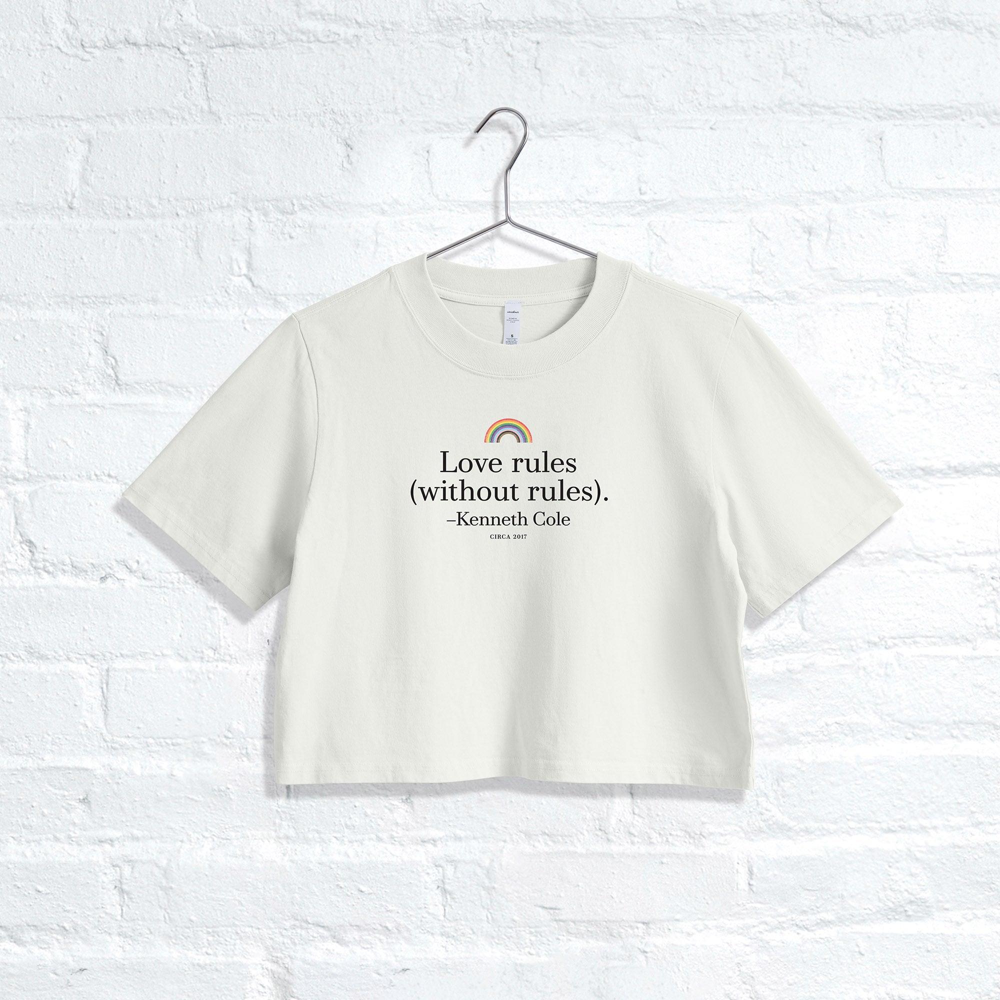 Kenneth Cole | Women's Love Cropped Tee by KENNETH COLE