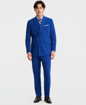 Men's Double-Breasted Slim-Fit Nested Suit by KENNETH COLE REACTION