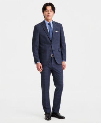 Men's Windowpane Slim-Fit Techni-Cole Suit Separates by KENNETH COLE REACTION