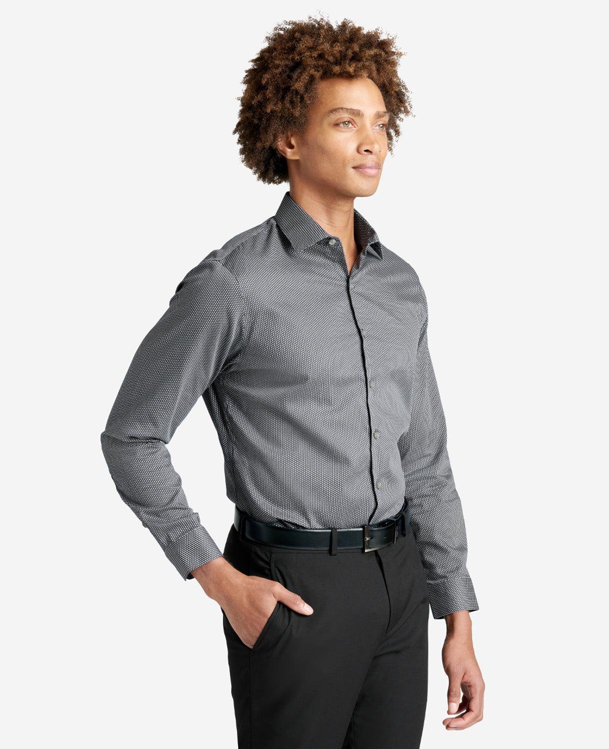 Slim Fit Kenneth Cole Natural Stretch Dress Shirt by KENNETH COLE