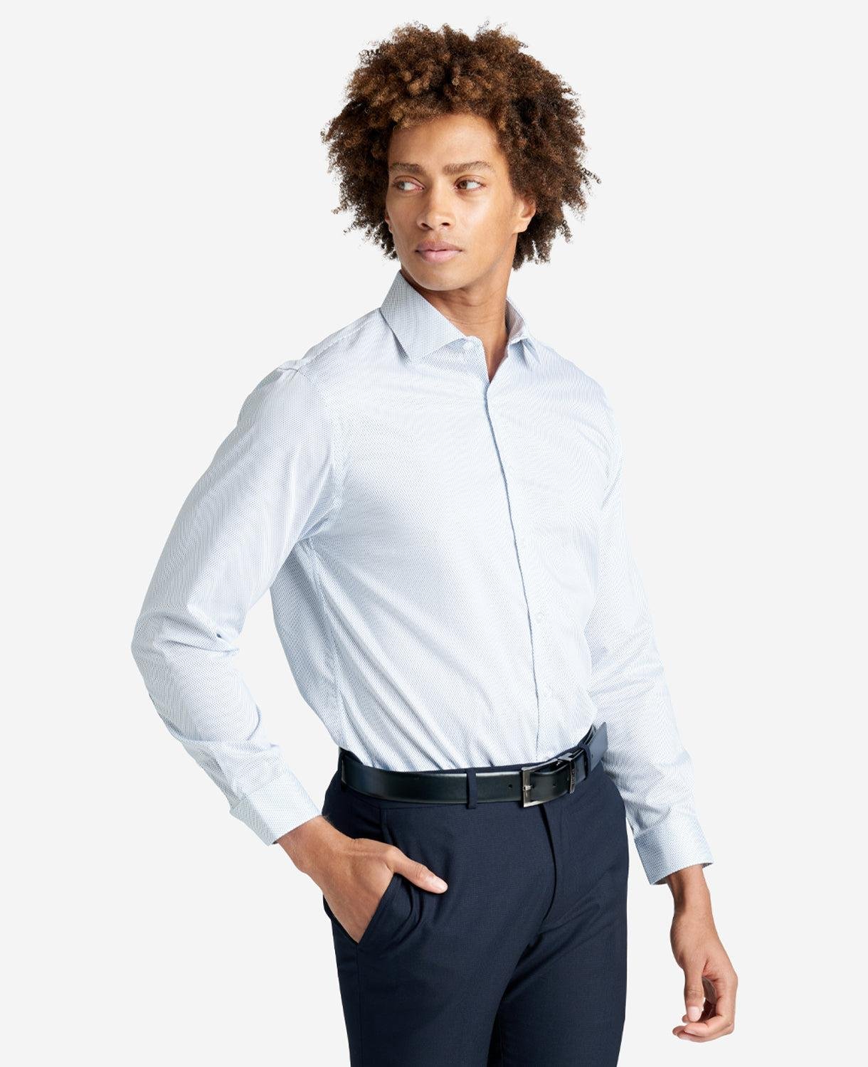 Slim Fit Kenneth Cole Natural Stretch Dress Shirt by KENNETH COLE