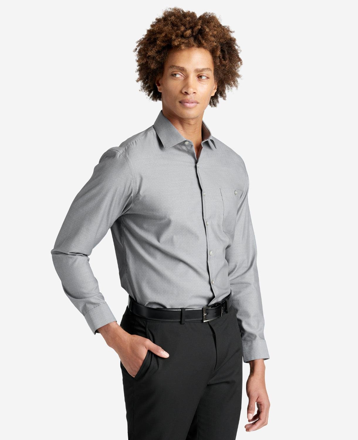 Slim Fit Kenneth Cole New York Stretch Collar Solid Dress Shirt by KENNETH COLE