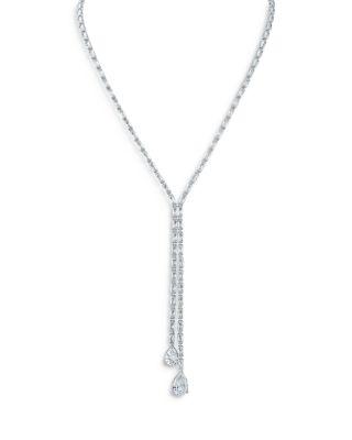 Baguette & Pear Y Necklace by KENNETH JAY LANE