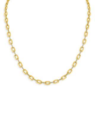 Delicate Pav&eacute; Link Necklace by KENNETH JAY LANE