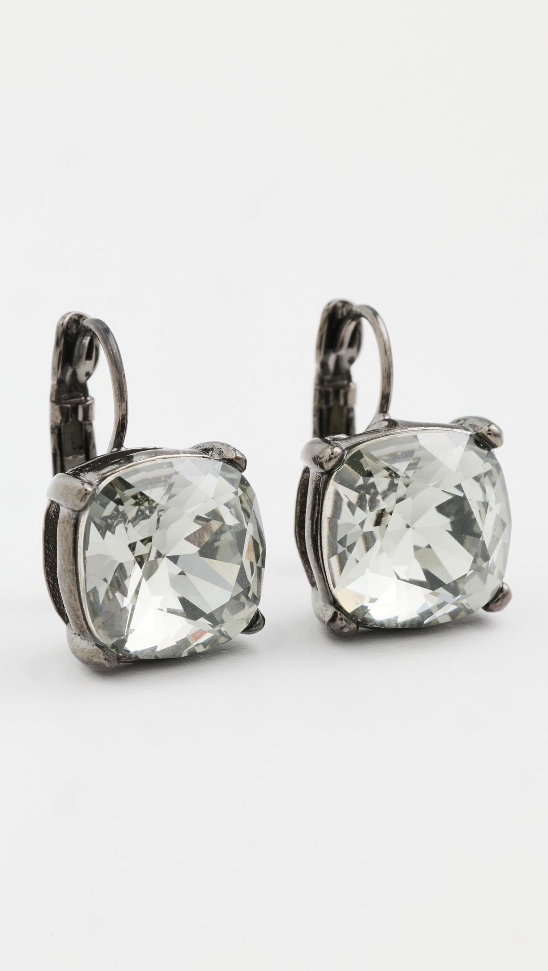 Faceted Square Stone Earrings by KENNETH JAY LANE