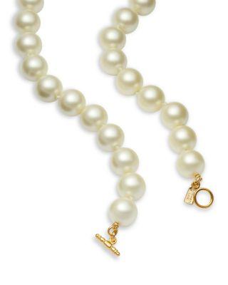Imitation Pearl Collar Toggle Necklace by KENNETH JAY LANE
