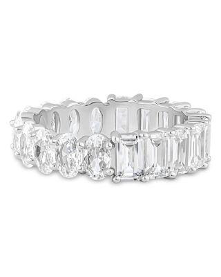 Oval & Emerald Cut Cubic Zirconia Eternity Band Ring by KENNETH JAY LANE