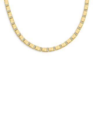 Pav&eacute; Bar Necklace in 14K Gold Plated by KENNETH JAY LANE