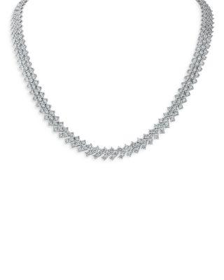 Round Chevron Collar Necklace by KENNETH JAY LANE