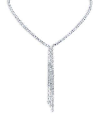 Round & Marquise Cubic Zirconia Lariat Necklace by KENNETH JAY LANE