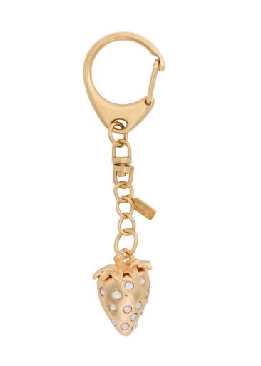 Strawberry crystal-embellished bag charm by KENNETH JAY LANE