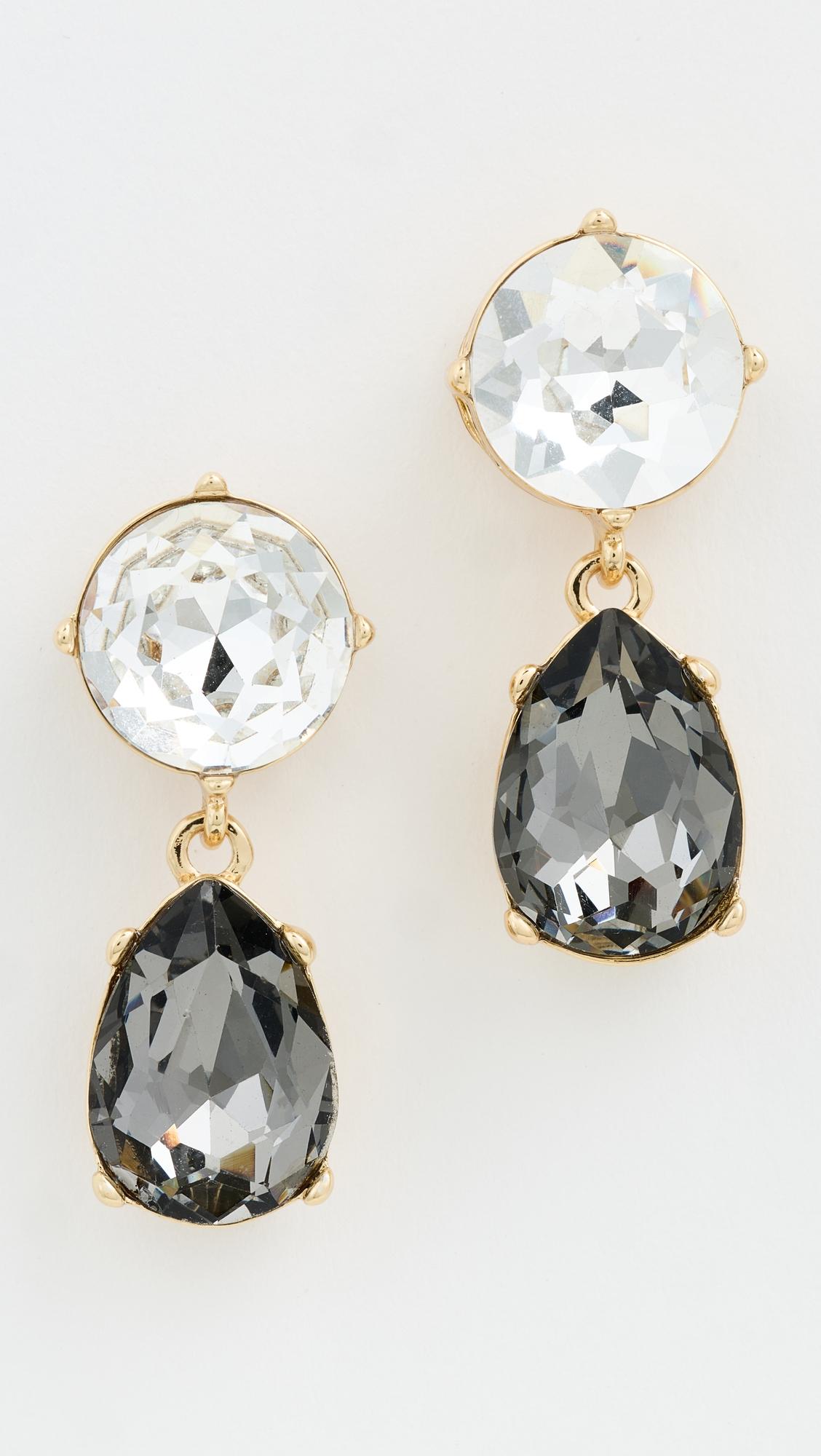 Teardrop Bottom Earrings by KENNETH JAY LANE