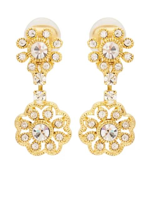 flower-detailing earrings by KENNETH JAY LANE
