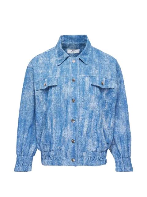 elasticated-hem denim jacket by KENZIE KLAMBIE