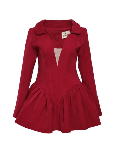 fit-and-flare long-sleeve mini dress by KENZIE KLAMBIE