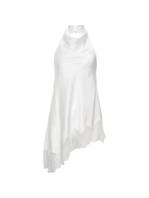 lace-trim halterneck top by KENZIE KLAMBIE