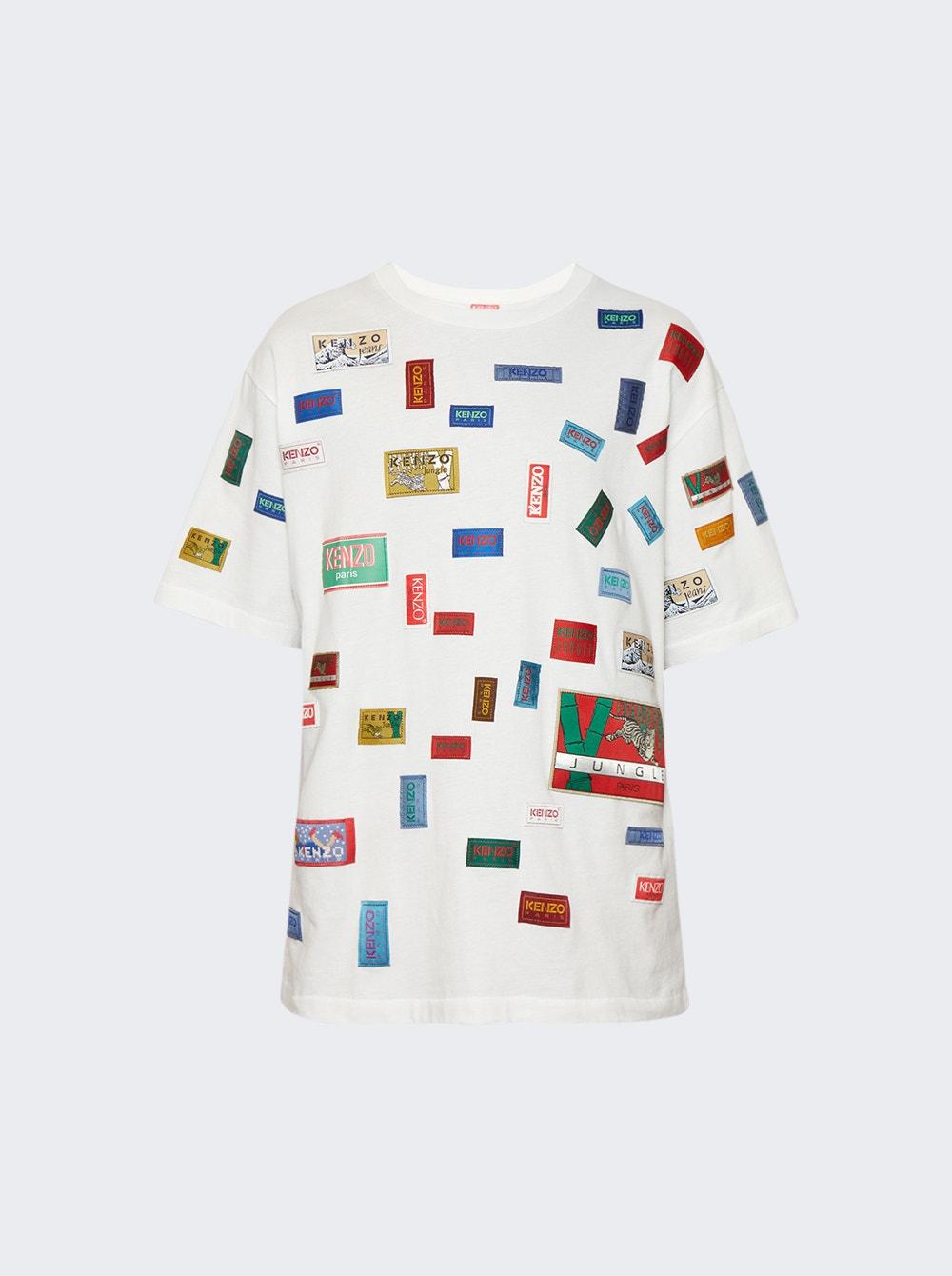 Archive Label Oversized T-shirt Off White by KENZO